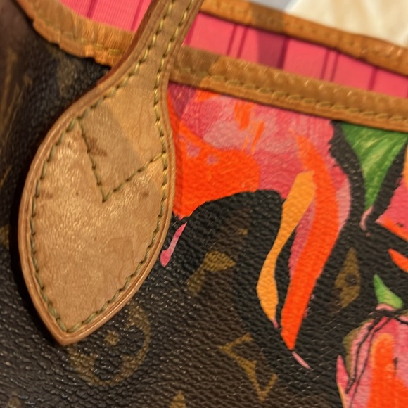 Rare and Retired Louis Vuitton Stephen Sprouse Neverfull Bag with Roses - Picture 11 of 15